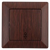 4-103-10  Intro Переключатель, 10А-250В, СУ, Solo, венге