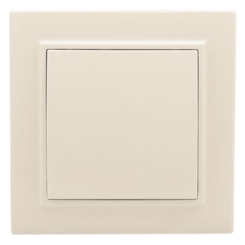 Минск Кнопка нажимная СП, 10А, бежевая EKF Минск Кнопка нажимная СП, 10А, бежевая EKF