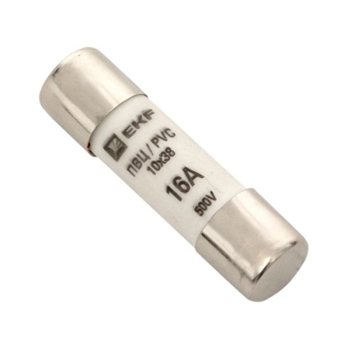 Плавкая вставка цилиндрическая ПВЦ (10х38) 16А EKF
