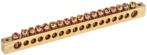 Шина "N"нулевая 8х12мм 18/2 (18групп/крепеж по краям )