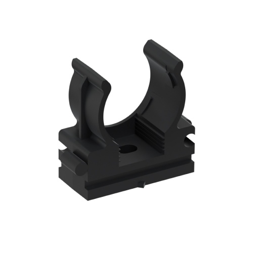 CFQ20 Держатель (клипса) для труб, для монтажного пистолета D20мм, цвет чёрный (1уп=10шт) Экопласт