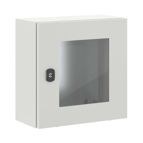 Корпус навесной STE с М/П с прозрачной дверью ВхШхГ 400x400x200 мм