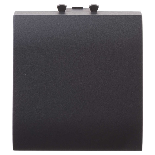 Вывод кабеля модульный "Avanti", "Черный матовый", 2 модуля