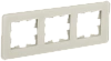 BRITE Рамка 3-мест. РУ-3-2-Бр стекло песчаный RE IEK