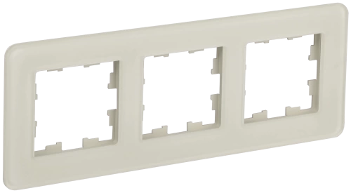 BRITE Рамка 3-мест. РУ-3-2-Бр стекло песчаный RE IEK BRITE Рамка 3-мест. РУ-3-2-Бр стекло песчаный RE IEK