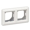 W59 AQUA 2-постовая РАМКА, IP44, БЕЛЫЙ