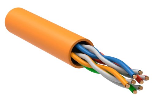 Витая пара U/UTP 5E 24AWG 4PR LSZH 1м оран. 305м РФ GENERICA