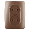 12-2107-14 Эл/ус ЭРА Розетка 2X2P, 16A-250В, IP20, Эра12, медь