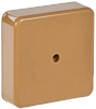 Коробка КМ41212-03 распаячная для о/п 75х75х20мм светлое дерево (с контактной группой)
