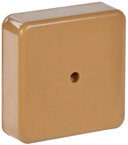 Коробка КМ41212-03 распаячная для о/п 75х75х20мм светлое дерево (с контактной группой)