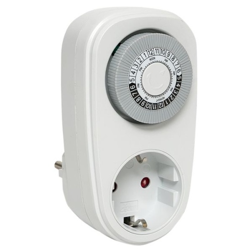 Розеточный механический таймер SMT-48p 16A суточный EKF PROxima Розеточный механический таймер SMT-48p 16A суточный EKF PROxima