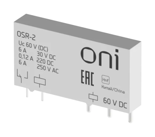 Реле ультратонкое OSR 1C 60В DC ONI