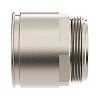 Муфта труба-коробка д.50мм, IP66/IP67, М50х1,5, никелированная латунь (упак. 5 шт)