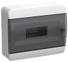 TEKFOR Корпус пласт. ЩРН-П-12 IP41 черн. прозр. дверь IEK