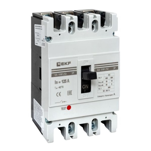 Выключатель автоматический ВА-99М 250/125А 3P 35кА EKF