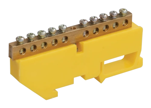 Шина PE "земля" на DIN-изол ШНИ-6х9-24-Д-Ж ИЭК