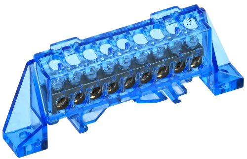 TEKFOR Шина N "ноль" в комб. изол. "Стойка" 6х9-9-С IEK