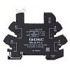 Колодка ультратонкая для реле серии RIS, вх. напр. 6-24V AC/DC, push-in клеммы