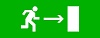 Пиктограмма "Направление направо" 320х120мм (для EXIT, SAFEWAY-40) EKF