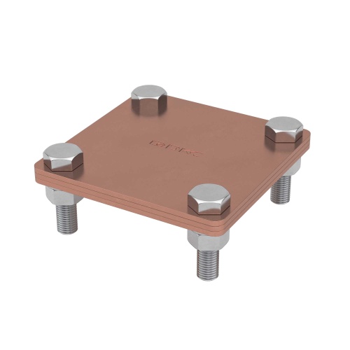 Крестовой соединитель, 80х70 мм, медь (упак. 50 шт)