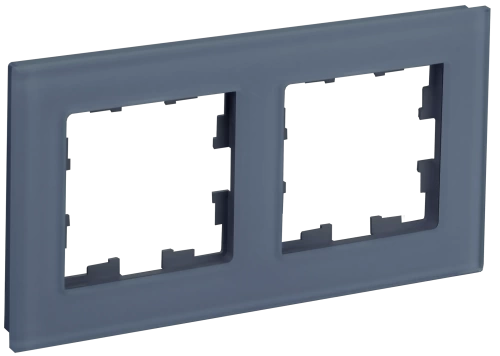 BRITE Рамка 2-мест. РУ-2-2-Бр стекло маренго матовый IEK BRITE Рамка 2-мест. РУ-2-2-Бр стекло маренго матовый IEK