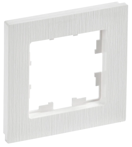 BRITE Рамка 1-мест. РУ-1-Бр бел. рифленый IEK