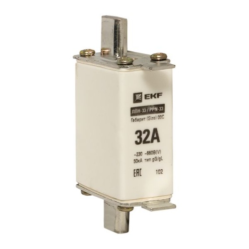 Плавкая вставка ППН-33 100/ 32А габарит 00С EKF