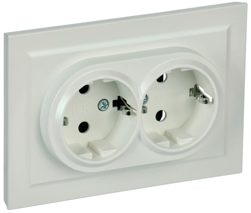 BRITE Роз. 2-я с з/к/ш 16А в сб. РСш12-3-БрЖ жемч. IEK