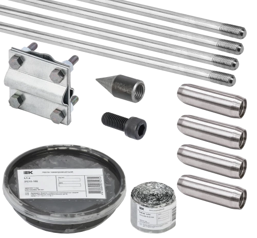 Комплект заземления 6/14 нержавеющая сталь IEK