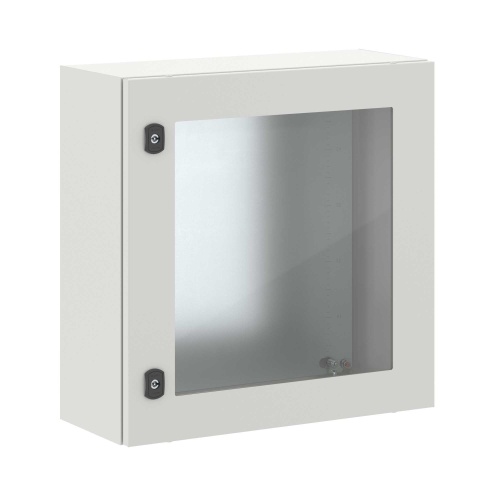 Корпус навесной STE с М/П с прозрачной дверью ВхШхГ 600x600x250 мм