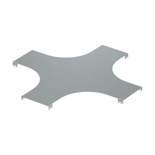 Крышка на X-ответвитель, осн.300, R=300мм, горячеоцинкованная в комплекте с крепежными элементами и соединительными пластинами, необходимыми для монтажа Крышка на X-ответвитель, осн.300, R=300мм, горячеоцинкованная в комплекте с крепежными элементами и соединительными пластинами, необходимыми для монтажа