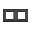 Рамка 2-постовая (черный бархат) LK45