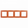 12-5004-22 Эл/ус ЭРА Рамка на 4 поста, Эра12, оранжевый