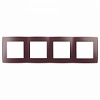12-5004-25 Эл/ус ЭРА Рамка на 4 поста, Эра12, бордо
