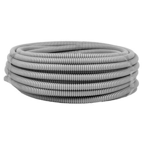 Труба гофр. ПВХ с протяжкой d16 мм (25 м) серая EKF-Plast Труба гофр. ПВХ с протяжкой d16 мм (25 м) серая EKF-Plast