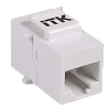 Проходной адаптер кат.5E UTP, RJ45-RJ45, тип Keystone Jack ITK