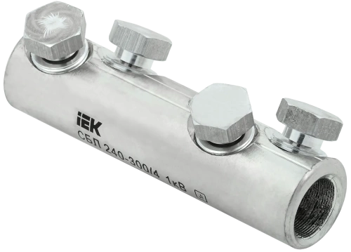 Соединитель болтовой луженый СБЛ 240-300/4 1кВ IEK Соединитель болтовой луженый СБЛ 240-300/4 1кВ IEK