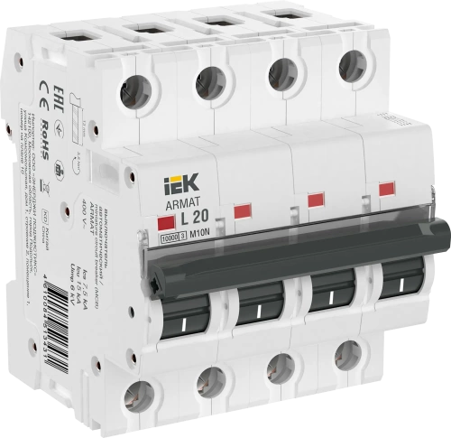 ARMAT Авт. выкл. M10N 4P L 20А IEK