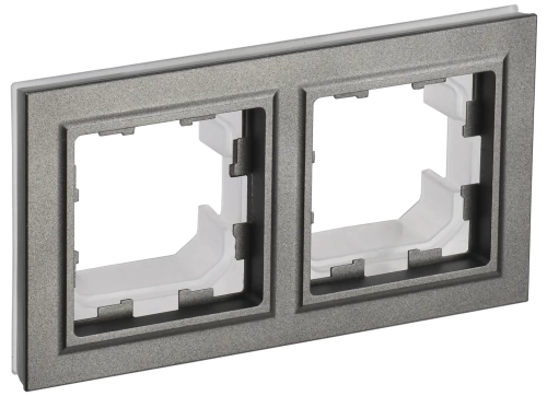 BRITE Рамка 2-мест. IP44 РУ-2-БрШ-44 шамп. IEK