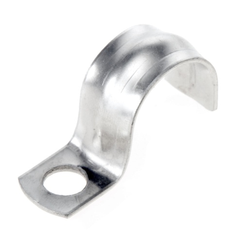 Скоба металлическая однолапковая СМО 16-17 отв. d 6,5 мм (100 шт/уп) Промрукав