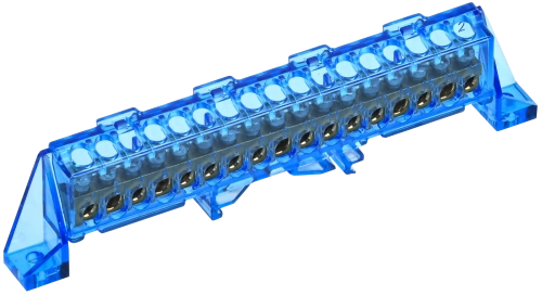 TEKFOR Шина N "ноль" в комб. изол. "Стойка" 6х9-17-С IEK