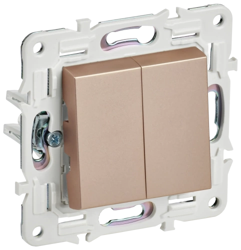 SKANDY Выключ. 2-кл. перекр. 10А SK-V06Sa песоч. IEK