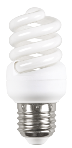 Лампа энергосберегающая спираль КЭЛ-FS Е27 15Вт 6500К Т2 ИЭК (75х40мм, упак 60шт.)