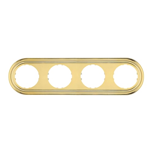 Рамка 4-постовая круглая (золото) LK Vintage-Classic