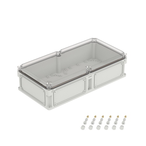 Корпус IP67,600х300х160 (выс.крышки 35),стнк.выбв.флнц.,прозр.крыш. (упак. 1 шт)