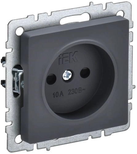 BRITE Роз. без з/к с з/ш 10А РСш10-2-БрГ граф. IEK BRITE Роз. без з/к с з/ш 10А РСш10-2-БрГ граф. IEK