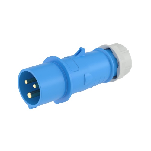 Вилка кабельная IP44 16A 2P+E 230V (упак. 10 шт)