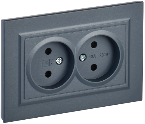 BRITE Роз. 2-я без з/к/ш 10А в сб. РС12-2-БрМ мар. IEK BRITE Роз. 2-я без з/к/ш 10А в сб. РС12-2-БрМ мар. IEK