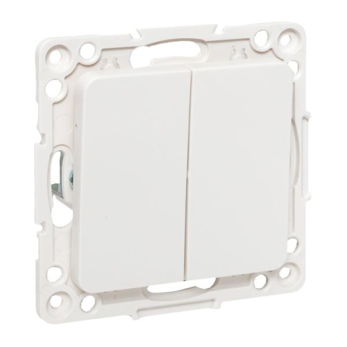 Стокгольм Механизм Выключателя 2-кл. проходного 10А винтовые клеммы белый EKF PROxima
