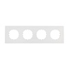 Рамка 4-постовая квадрат (белый) Vintage-Quadro